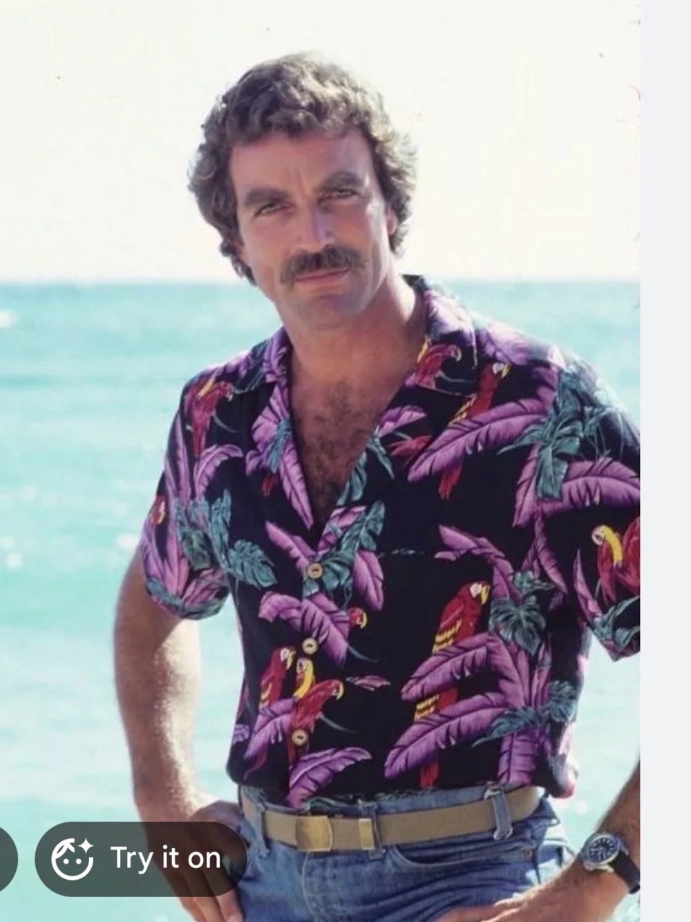 New Paradise Found Aloha Hawaii Button Down Shirt Black Purple XL